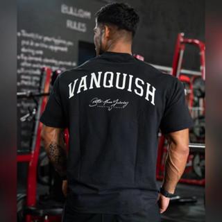 เสื้อแขนสั้น VANQUISH #22 / เสื้อแขนสั้นผ้าคอตตอน เสื้อออกกำลังกาย ผ้านิ่มใส่สบายไม่คันเวลาเหงื่อออก