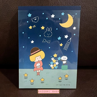 สมุดฉีก mizutama Notepad ลาย Sky ขนาด 8.9 x 12.4 ซม. มี 4 ลาย รวม 100 แผ่น หน้าปกเป็นสติกเกอร์