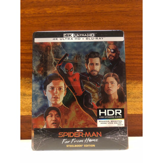 Spider-Man Far From Home 4K+Bluray Steelbook Edition (กล่องเหล็ก/มือ1ในซีล) แผ่นแท้100%