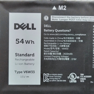 พรีออเดอร์รอ10วัน V6W33 Battery For DELL Inspiron 15-5510 5415 5510 5515  15V 54Wh