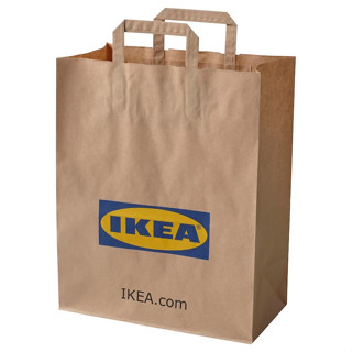 IKEA ถุงกระดาษ แท้100% เหนียว ไม่ขาดง่าย นิยมนำไปเคลือบใสพลาสติก