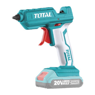 TOTAL ปืนยิงกาว แบตเตอรี่ ไร้สาย 20 โวลท์ (แถมฟรี กาวเส้น 3 อัน) รุ่น TGGLI2001(Lithium-Ion Glue Gun)