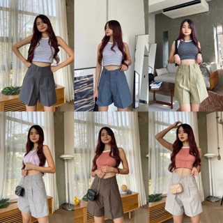 14.Days รุ่นSN “เอวเล็กสะโพกใหญ่ใส่ได้” พลางหุ่น กางเกงขาสั้นผู้หญิง ผ้าคอตตอนสโนว์ ทรงเบสิค เก็บหุ่น พลางพุง ผ้าดีมาก