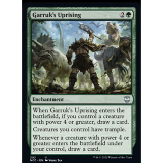 การ์ด MTG Garruk’s Uprising Green Magic the gathering EDH รุ่น CMD SNC สภาพ nm