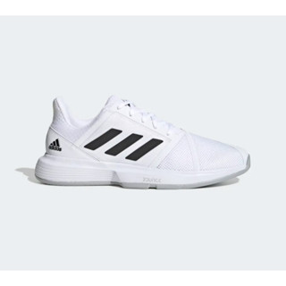 Adidas Courtjam Bounce Mens Tennis Shoes (White/Grey) รองเท้าเทนนนิสสำหรับผู้ชาย