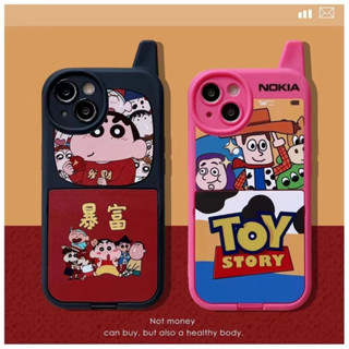 💜ส่งของขวัญ💜เคสไอโฟน 14 Pro Max 13 12 11 เคส for เคสไอโฟน11 Toy Story กระจกเงา โทรศัพท์ปุ่มกด พกง่ายๆ Case