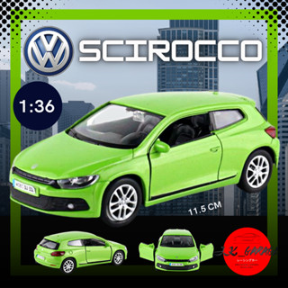 jk_garage 🚗🇯🇵โมเดลรถเหล็ก Volkswagen Scirocco โมเดลรถยนต์ 1/36 รถโมเดลเหล็ก รถเหล็กโมเดล โมเดลรถ ของขวัญ แฟน ของเล่น