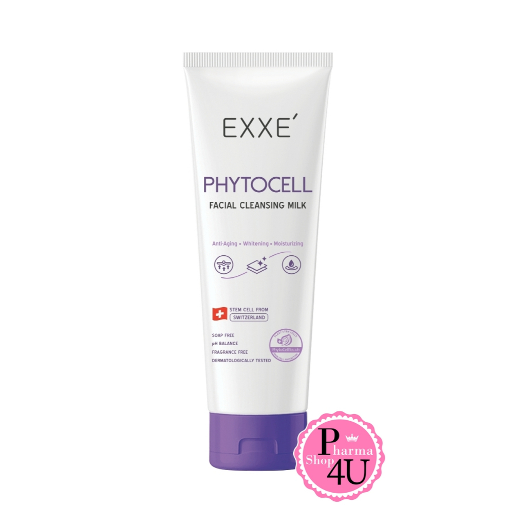 🔥พร้อมส่ง🔥 Exxe Phytocell Facial Cleansing Milk 100g เนื้อครีมน้ำนมที่เนียนนุ่ม ทำความสะอาดผิว#10443