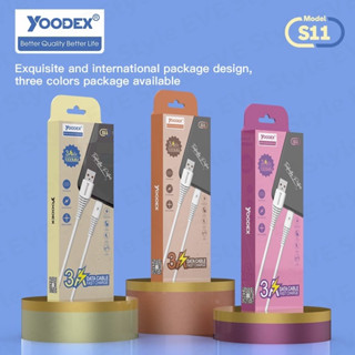 พร้อมส่ง YOODEX รุ่น S11 สายชาร์จ USB สายชาร์จเร็ว 3A สายยาว 1 เมตร มีให้เลือกสามแบบ Micro,Li,Type-C