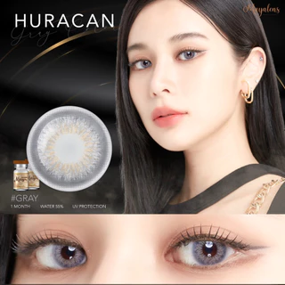 ค่าอมน้ำ60% คอนแทคเลนส์ Hydrogel 🌈Huracan🌈 Brown / Gray (Mayalens) ขนาดกลาง