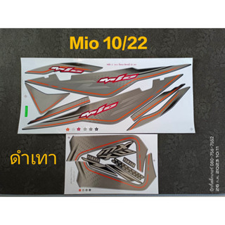 สติ๊กเกอร์ Mio สองตา Mio ตาโต สีดำเทา ปี 2010 รุ่น 22