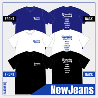 🐰NewJeans t-shirt | สกรีนหน้า-หลัง 💙🤍💗