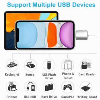 Actual หัวแปลง USB 3.0 ประเภท C OTG อะแดปเตอร์ USB C ชายไปยัง IOS/Type-C USB Female Converter ไปยัง USB Converter