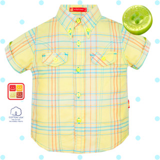 เสื้อเชิ้ตแขนสั้นเด็ก เสื้อเชิ้ตเด็กผู้ชาย อายุ1-5ปี ผ้าฝ้าย…