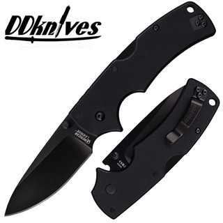 มีดพับ Cold Steel American Lawman Folding Knife S35VN Black DLC Blade, G10 Handles (58B)