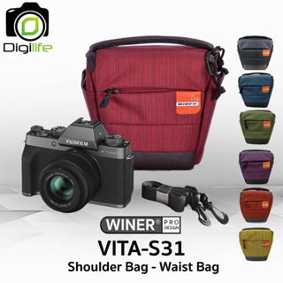 Winer Bag VITA-S31 ( Shoulder Bag &amp; Waist Bag ) กระเป๋ากล้อง กระเป๋าสะพาย ทรง 3เหลี่ยม คาดเอวได้