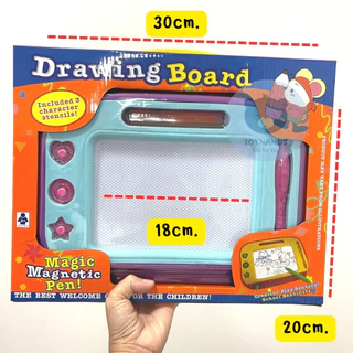 Toynamus กระดานแม่เหล็ก เขียนลบได้ magnetic muilt-color drawing board มีตัวปั้มหลายแบบนะคะ