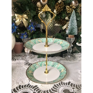 Narumi Lily of the Valley Cake Stand ชั้นวางขนมลายดอกระฆังเเก้ว สำหรับ Afternoon Teaยามบ่าย