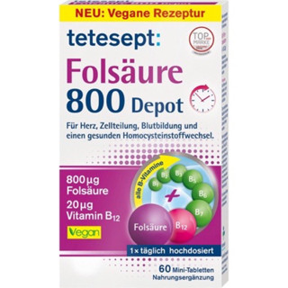 folic Tetesept Folic Acid 800 Depot Mini