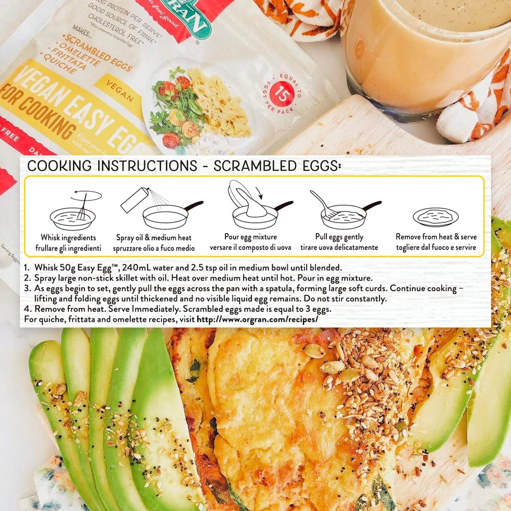 ไข่วีแกนสำหรับทำอาหาร ไข่วีแกน อาหารเจ Orgran Vegan Easy Egg//Egg Replacer Vegan Egg Substitute Plant based