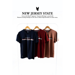 Memo By Hashtag เสื้อยืดแขนสั้น ทรงผู้ชาย รุ่น NEW JERSEY สินค้าลิขสิทธิ์แท้