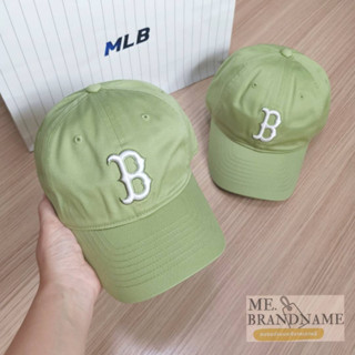 ของแท้ 💯% MLB N-Cover Slider Cap หมวกสีเขียว logo B 💚💚