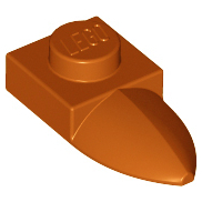 LEGO PART No: 49668 (ชิ้นส่วนเลโก้) Plate, Modified 1 x 1 with Tooth Horizontal