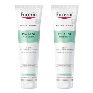 Eucerin Pro Acne Gentle Cleansing Foam ยูเซอรีน โปร แอคเน่ โฟมล้างหน้า เพื่อผิวไร้สิว 150g. (2หลอด)