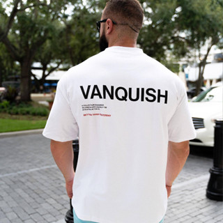 เสื้อแขนสั้น VANQUISH #23 / เสื้อแขนสั้นผ้าคอตตอน เสื้อออกกำลังกาย ผ้านิ่มใส่สบายไม่คันเวลาเหงื่อออก