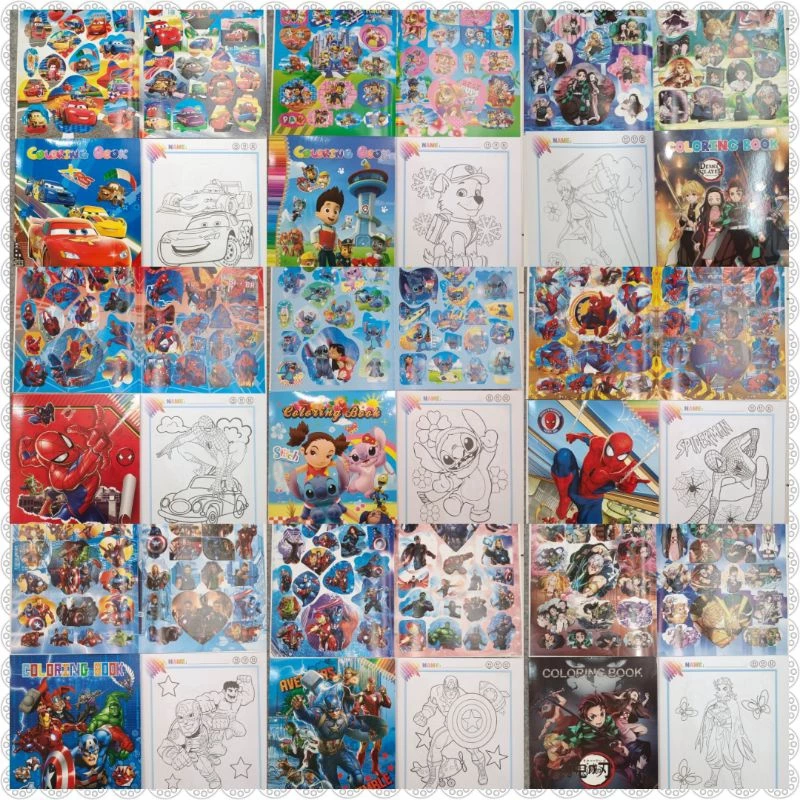 หนังสือระบายสี พร้อมสติ๊กเกอร์ สมุดระบายสี ลายลิขสิทธิ์ thumbnail 9