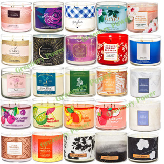 BBW#1 Candle Bath &amp; Body Works 3 wicked candle  เทียนหอม 411g.