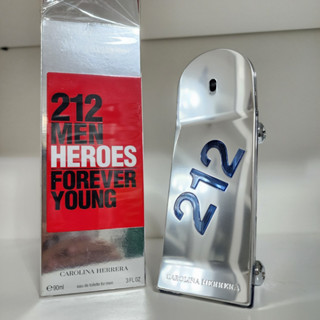 น้ำหอมแท้ Carolina Herrera 212 Heroes Forever Young EDT 90ml กล่องซีล