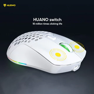 [กรุงเทพฯ ด่วน 4 ชั่วโมง] NUBWO เมาส์เกมมิ่งไวร์เลสได้ บลูทูธได้ มีไฟ RGB ปรับ DPI เปลี่ยนหน้ากากเมาส์ได้ รุ่น NM98
