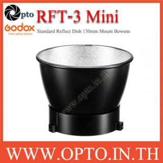 RFT-3 Mini Standard Reflect Dish 130mm Mount Bowens (แบบไม่มีรูร่ม)