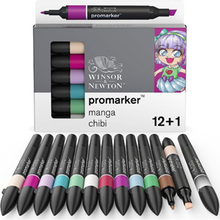 Promarker 12+1 Manga Chibi มาร์คเกอร์ Winsor &amp; Newton