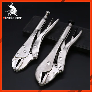 MUSCLE COW คีมล็อค คีมล็อคของแท้ ปากตรง ปากโค้ง ขนาด 10 นิ้ว คีมล๊อก