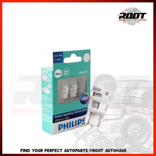 PHILIPS หลอดไฟหรี่ T10 LED  12V 6000K แสงสีขาว