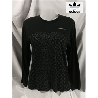 Adidas Brand_2nd hand เสื้อยีด​คอกลมแขนยาวผ้าฝ้าย ​💯%/ Size​ ​L​/ แท้มือสองกระสอบนำเข้า​/ Made in Vietnam 🇻🇳​