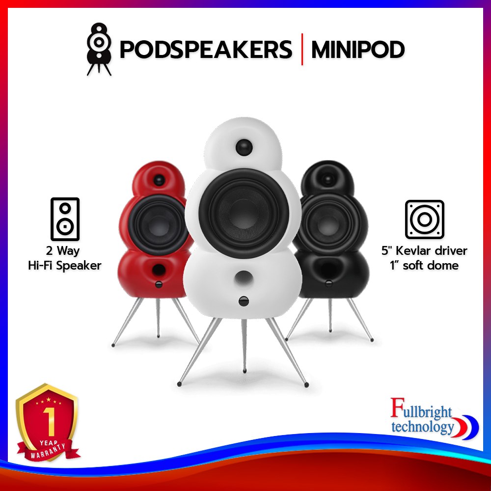 Podspeakers MiniPod Bookshelf Speakers ขนาด 5 นิ้ว 2 ทาง รองรับการเชื่อมต่อรับประกันศูนย์ไทย 1 ปี