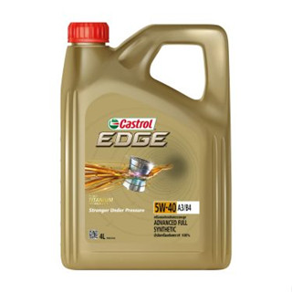 ส่งฟรี น้ำมันเครื่อง CASTROL คาสตรอล เอจ 5W-40 A3/B4 สังเคราะห์ 100%  ขนาด 4+1 ลิตร