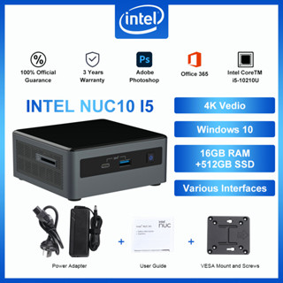 Intel NUC10 NUC10i5FNHN Home &amp; Business Desktop Mini PC,Intel® Core™ i5-10210U, 16GB RAM, 512GB PCIe SSD, Win 10 Pro, Upto 4.2 GHz, 4 core, 8 Thread, 25W Intel® UHD Graphics