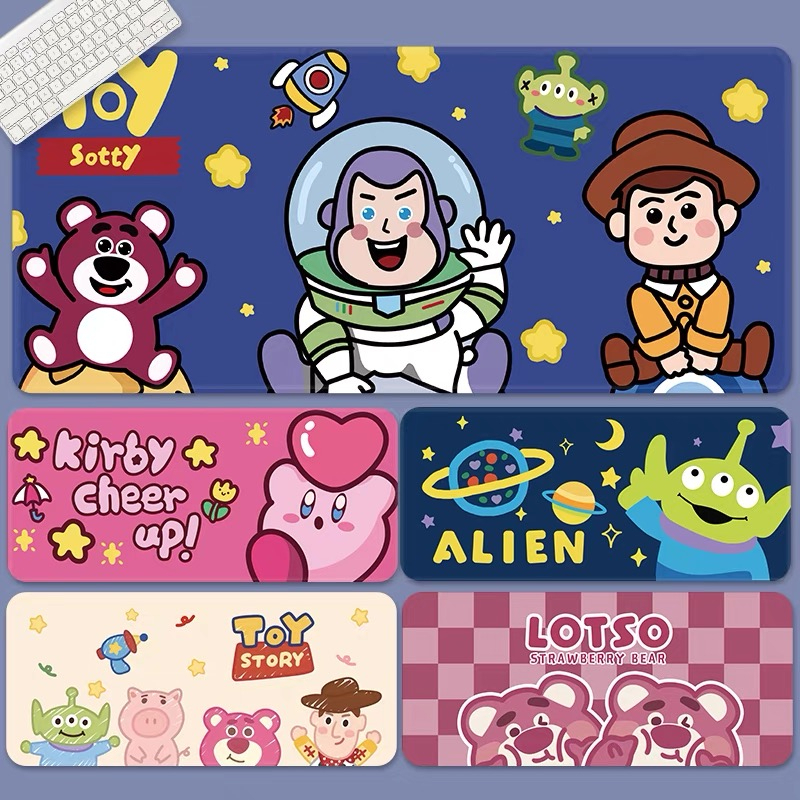 แผ่นรองเม้าส์ 80x30x3 ซม. แผ่นรองเม้าส์ลายการ์ตูน Mouse Pad แผ่นรองเมาส์ ที่รองเมาส์