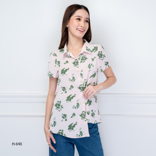 AMILA Shirt AM-H640 วินเทจ แขนสั้น IGPU22-8