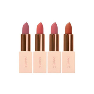 [เทล้างสต็อก] ลิปสติกเนื้อครีม Peach C Four Season MLBB Lipstick 4 Colors