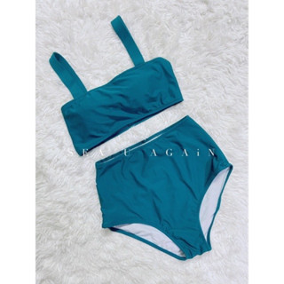 bikini 2 piece สีน้ำทะเล