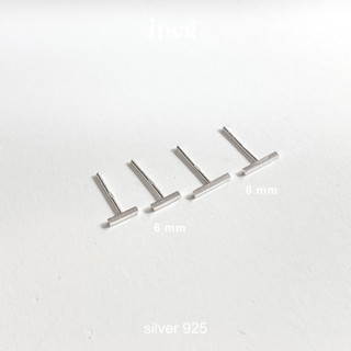 (Silver 925) tiny bar earring