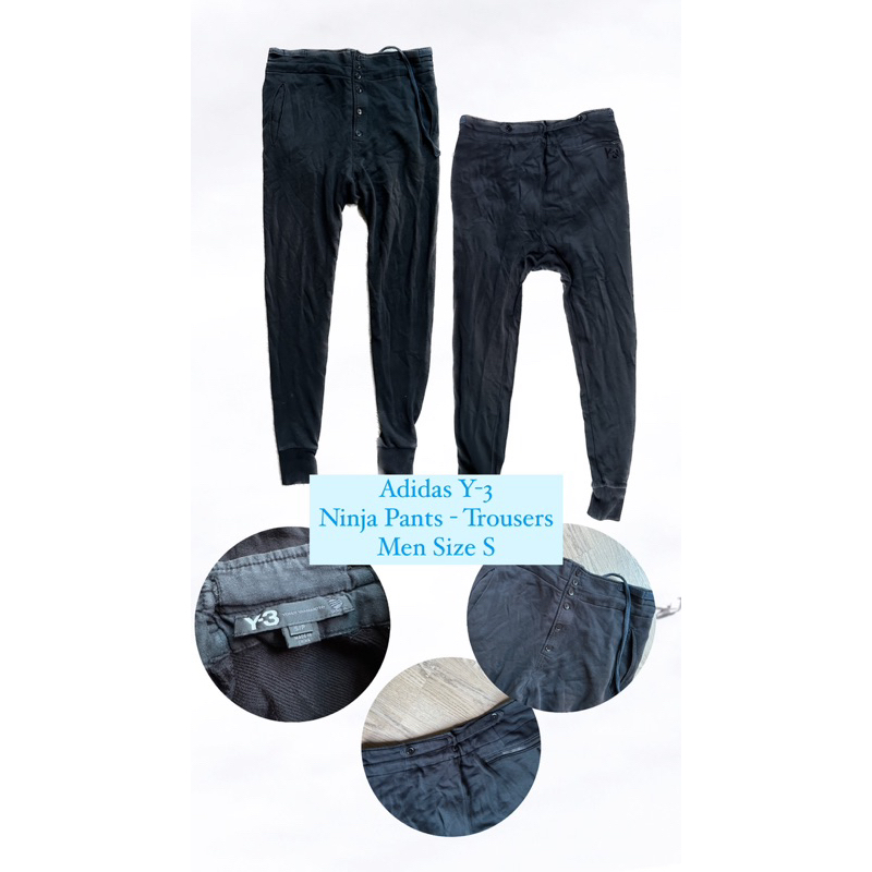 Used Y-3 Adidas Men’s Cotton Ninja Trousers
