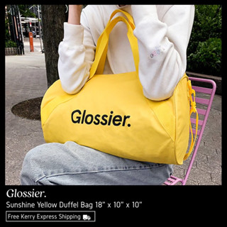 Glossier Sunshine Yellow Duffel Bag กระเป๋าดัฟเฟิล พร้อมส่ง &amp; เเท้ 100%