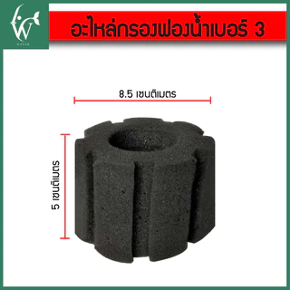 อะไหล่กรองฟองน้ำ ไส้กรอง กรองฟองน้ำ มี7เบอร์ให้เลือกBy ร้านวสันต์ อุปกรณ์ปลาสวยงาม