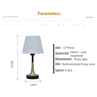 Modern Nordic E27 LED โคมไฟสร้างสรรค์เรียบง่ายผ้าโคมไฟตั้งโต๊ะในร่มข้างเตียงห้องนอนห้องรับแขกตกแต่งโรแมนติก